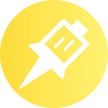 İğne. Web simgesi basit tasarım 