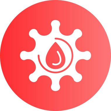 - Kan. Web basit simgesi illüstrasyonu