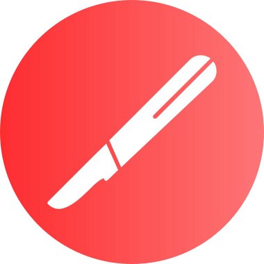 bıçak simgesi, basit vektör çizimi 