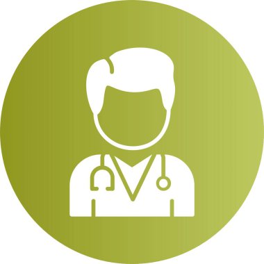 doktor vektör simgesi modern basit illüstrasyon 