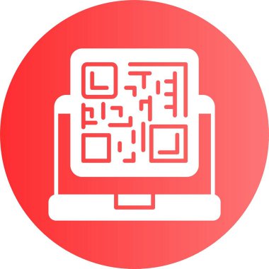 qr kod simgesi, vektör illüstrasyonu 