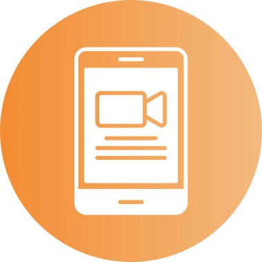 akıllı telefon simgesi, vektör illüstrasyonu basit tasarım