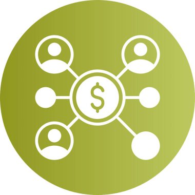 Kitle fonlaması. Web basit simgesi illüstrasyonu