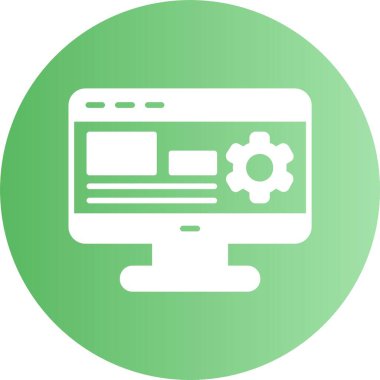  SEO web simgesi, basit vektör illüstrasyonu