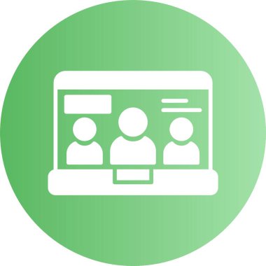  dizüstü bilgisayar kutsal kişilerin resmi, basit vektör çizim