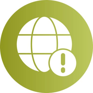 İnternet web simgesi, basit vektör illüstrasyonu