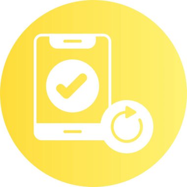 Web simgesini otomatik döndür, basit vektör illüstrasyonu