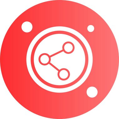 Bağlantı Düğmesi web simgesi, basit vektör illüstrasyonu