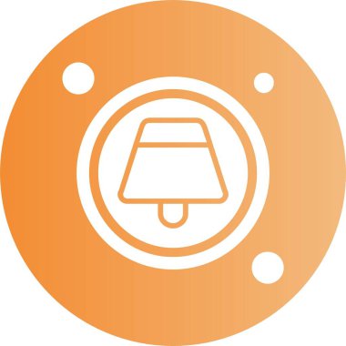 Yeni Bildirim düğmesi web simgesi, basit vektör illüstrasyonu