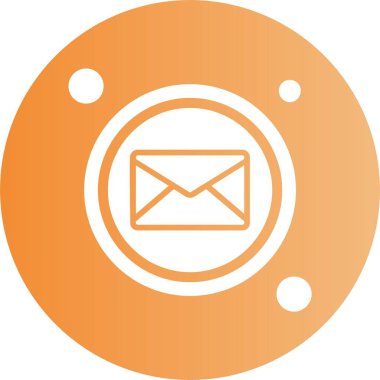 vektör e- posta web simgesi illüstrasyonu