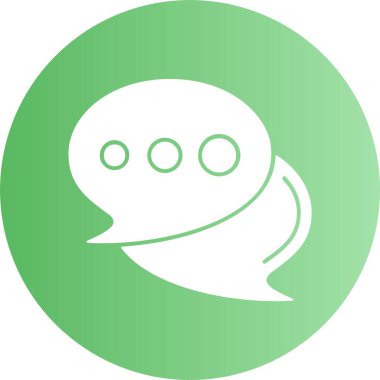  Sohbet vektör simgesi, illüstrasyon 