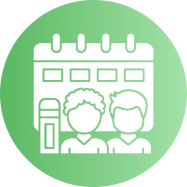 Topluluk okuma olayı web simgesi, basit vektör illüstrasyonu