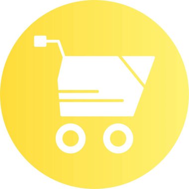 Sepet simgesi, vektör illüstrasyonu basit tasarım