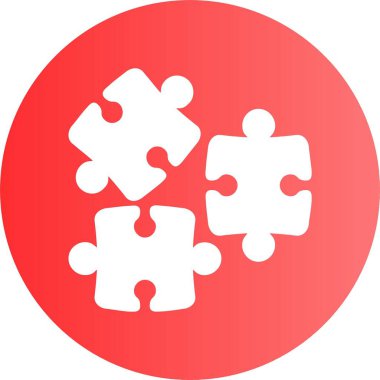 yapboz simgesinin vektör illüstrasyonu 