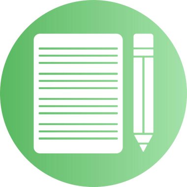 El yazısı uygulama sayfası web basit simge illüstrasyonu