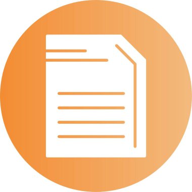  belge web simgesi vektör illüstrasyonu 