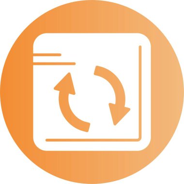 Yenile. Web simgesi basit tasarım