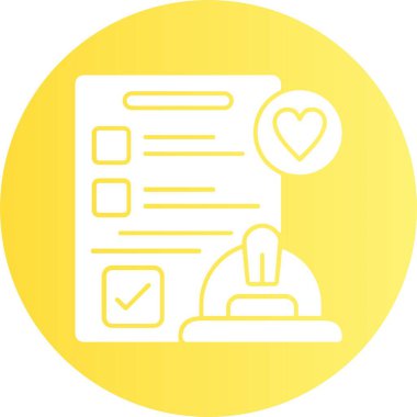 İnşaat mühendisi simgesi, vektör illüstrasyonu