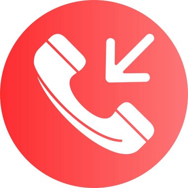 telefon ahizesi simgesi, vektör çizimi basit tasarım