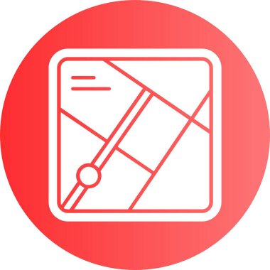 Harita, web basit illüstrasyon simgesi