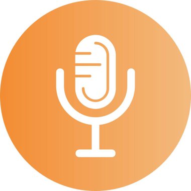 Mikrofon, web basit illüstrasyon simgesi