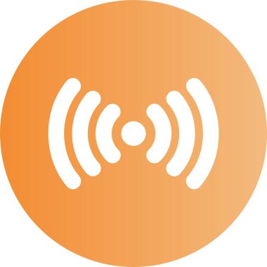  Sinyal kuvvet simgesi, basit vektör illüstrasyonu