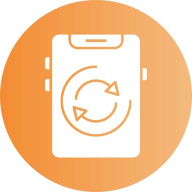 akıllı telefon simgesi, vektör illüstrasyonu basit tasarım