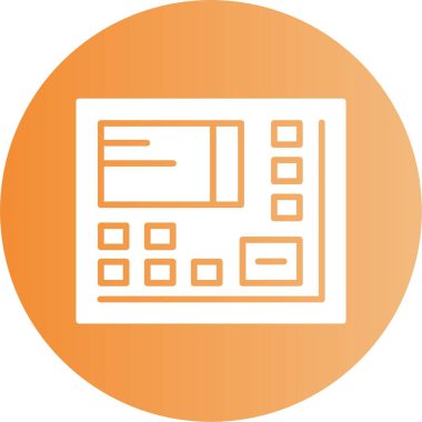 benzersiz atm makinesi vektör çizgisi simgesi