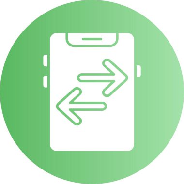 akıllı telefon simgesi, vektör illüstrasyonu basit tasarım