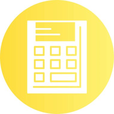 Calculator icon, vector illustration simple design