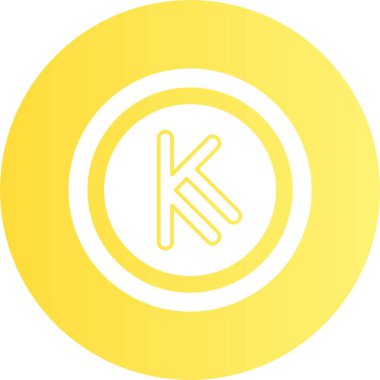 Kenya Şilin ikon vektör illüstrasyonu