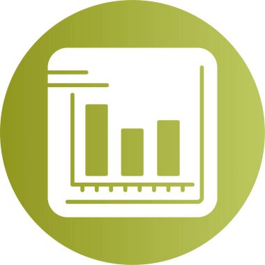 finansal grafik simgesi, vektör illüstrasyonu basit tasarım