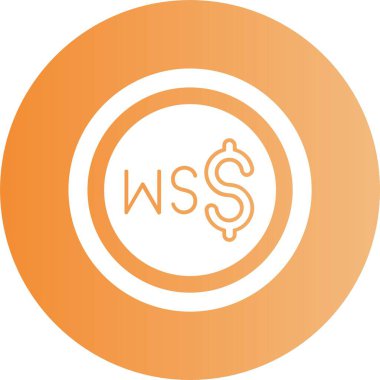 Samoan Tala simge vektör illüstrasyonu