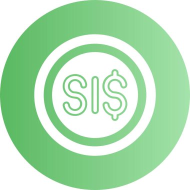 Solomon Adaları dolar işareti vektör illüstrasyonu