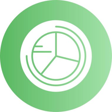 Çember şeması, pasta grafiği. İş, mali rapor, sunum, istatistik, veri analizi, optimizasyon simgesi