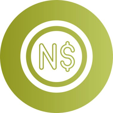  Kiribati dolar işaret simgesi vektör illüstrasyonu