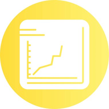 finansal grafik simgesi, vektör illüstrasyonu basit tasarım