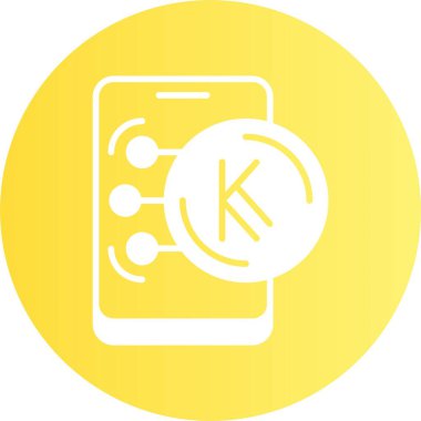 Kenya Şilin ikon vektör illüstrasyonu