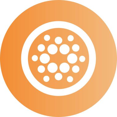 Cardano 'da. Web simgesi basit illüstrasyon