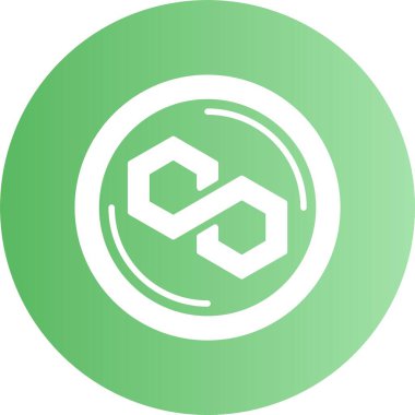 Çokgen web simgesi, basit vektör illüstrasyonu