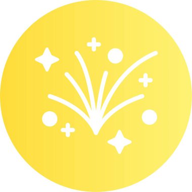 Havai fişek simgesi vektör çizimi 