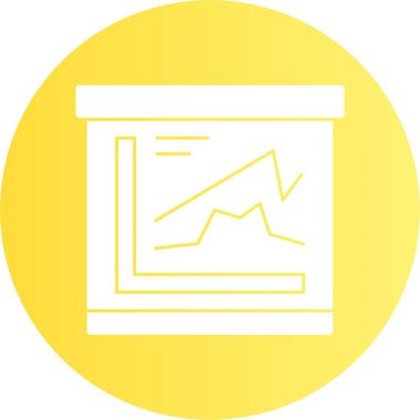 finansal grafik simgesi, vektör illüstrasyonu basit tasarım