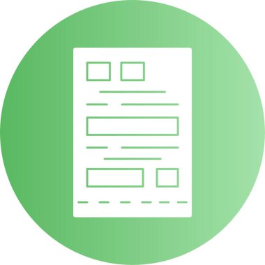 Makbuz, web basit illüstrasyon simgesi