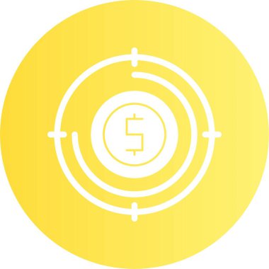 Hedef, web basit illüstrasyon simgesi