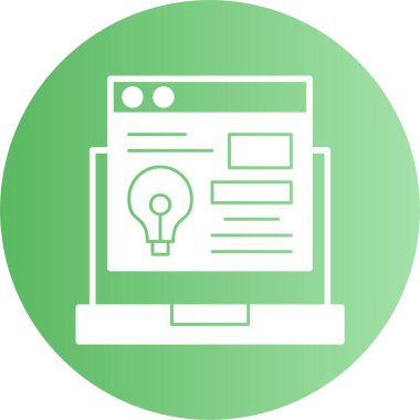  İnovasyon web simgesi basit tasarım