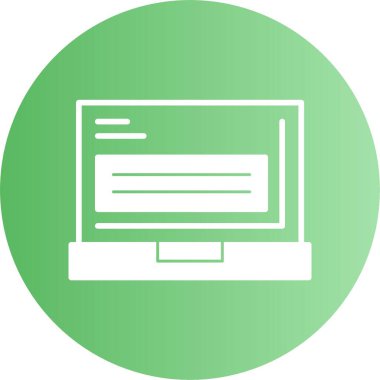 vektör dizüstü simgesi illüstrasyonu 