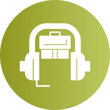 Destek, Yardım, Hizmet Simgesi veya Logosu, Beyaz Arkaplan Vektör Resimleri 