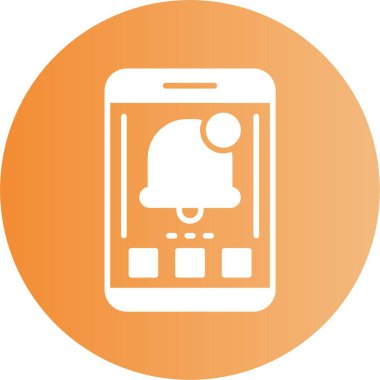 uygulama bildirim simgesi, vektör illüstrasyonu 