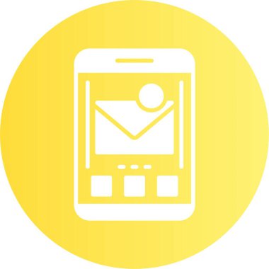 posta web simgesi, basit vektör illüstrasyonu