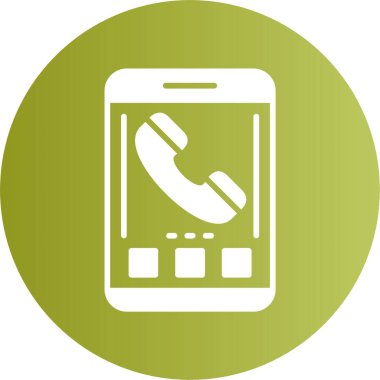 Telefon web simgesi, basit vektör çizim